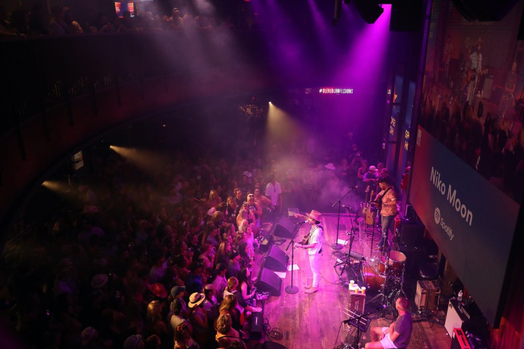 Niko Moon performs at Spotify House during CMA Fest at Ole Red