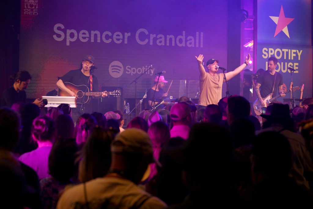 Spencer Crandall performs at Spotify House during CMA Fest at Ole Red