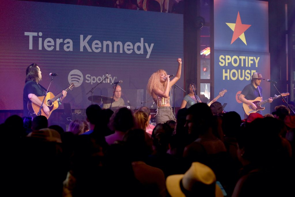 Tiera Kennedy performs at Spotify House during CMA Fest at Ole Red