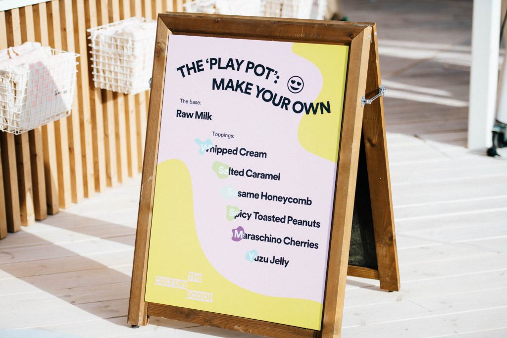 Spotify Cannes Ice Cream bar fix-ins