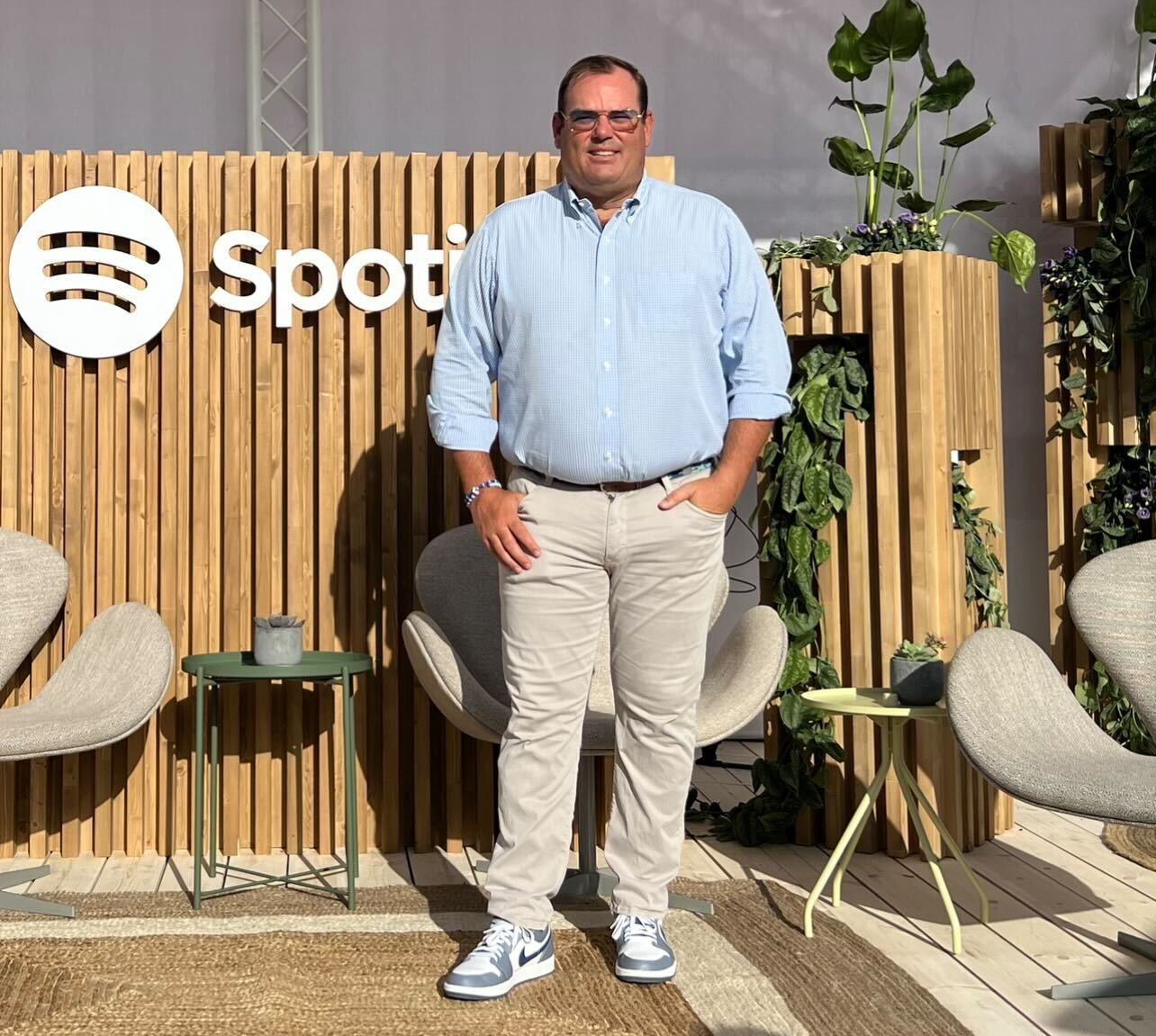 Lee Brown at Spotify's Cannes Lions Beach