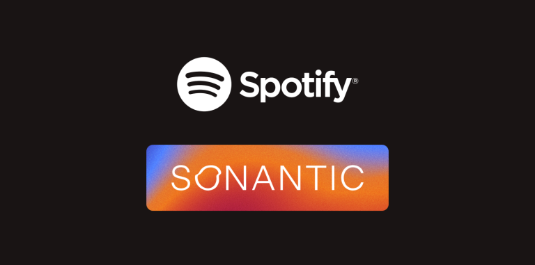 Spotify and Sonantic logos