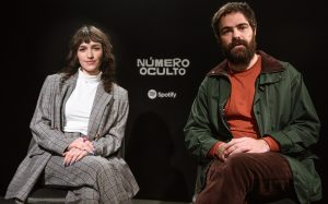 photo of Numero Oculto lead actress Candela Vetrano and director Peter Lanzani