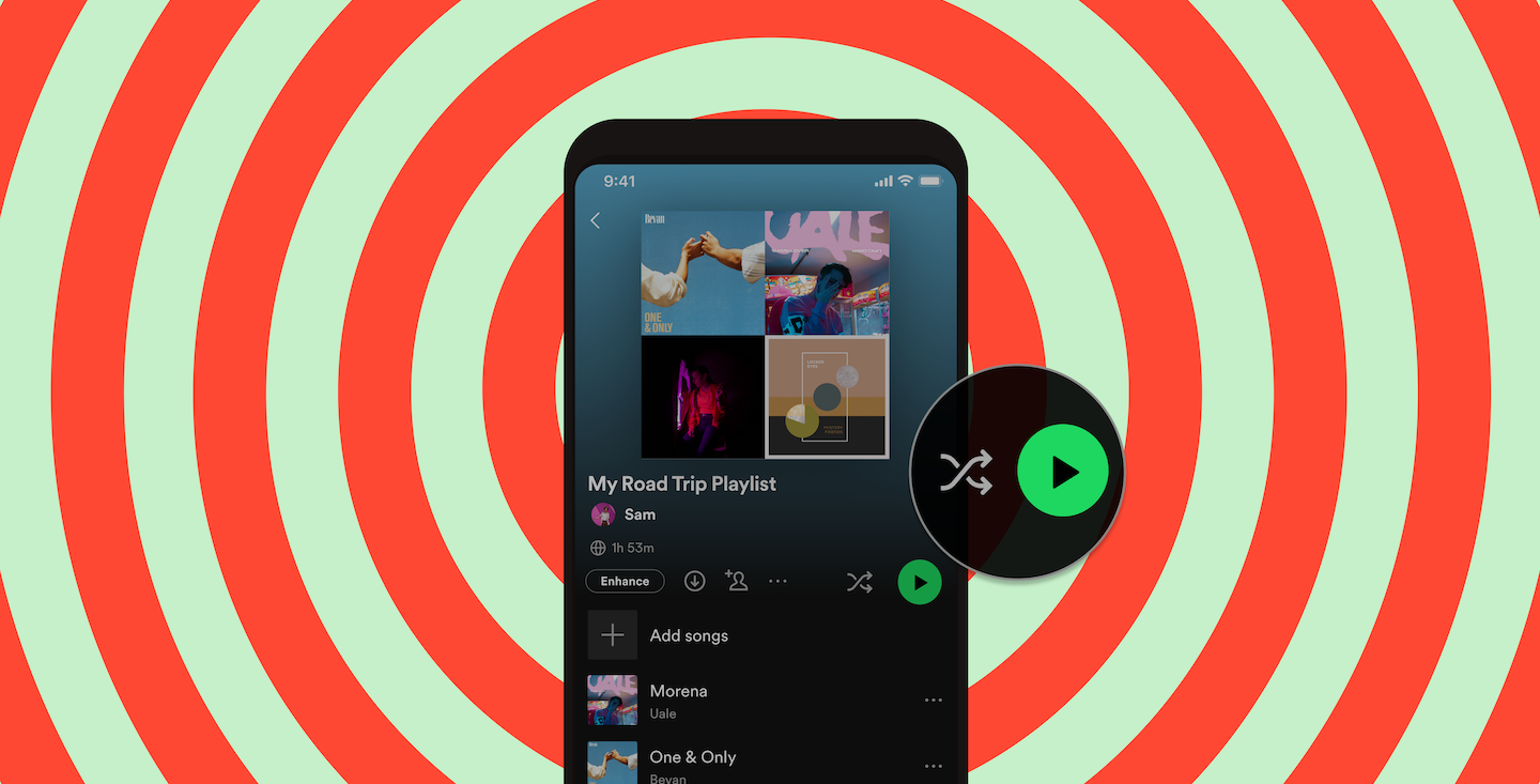 Spotify is Launching Individual Buttons for Shuffle and Play for Spotify  Premium Users So It's Simpler to Choose the Way You Listen — Spotify