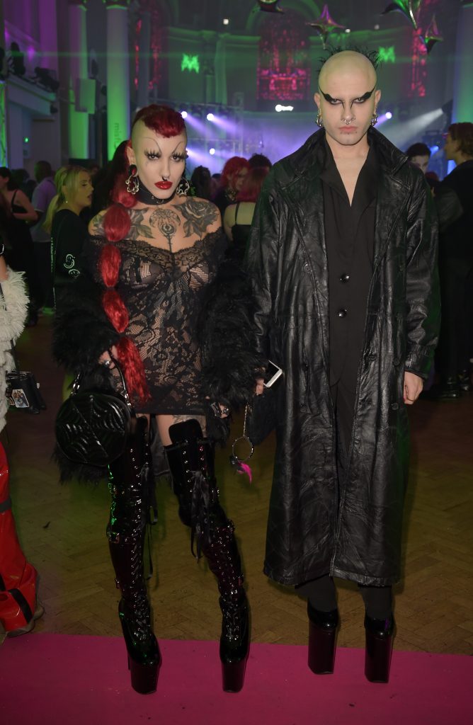 Guests pose as Spotify hosts "Anti-prom event to celebrate Misfits 2.0 playlist" with performances from Nova Twins, GIRLI, Lozeak, Cassyette and Lynks on October 26, 2022 in London, England.