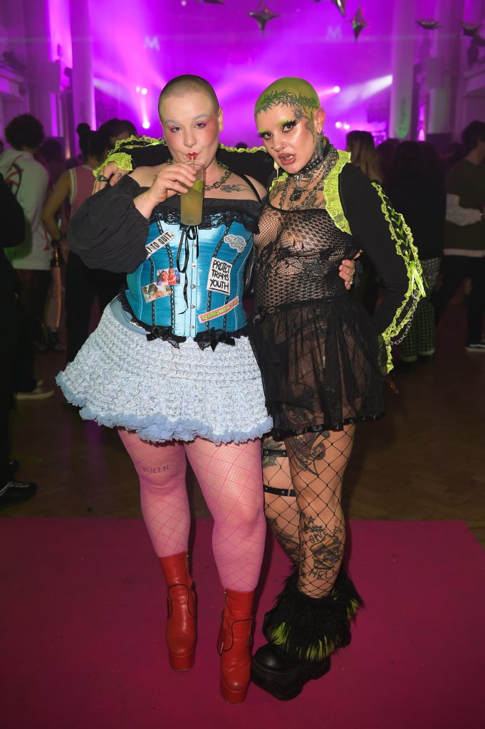 Guests pose as Spotify hosts "Anti-prom event to celebrate Misfits 2.0 playlist" with performances from Nova Twins, GIRLI, Lozeak, Cassyette and Lynks on October 26, 2022 in London, England.