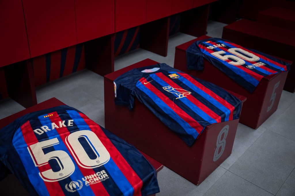 Spotify puts Drake OVO Sound logo on FC Barcelona's next match kit - Music  Ally