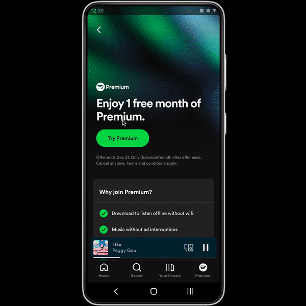 Spotify prima a portare il suo sistema di pagamento su Play Store, anche in  Italia 