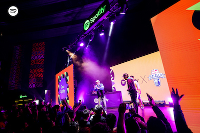 a performance on stage at the spotify wrapped party in mexico