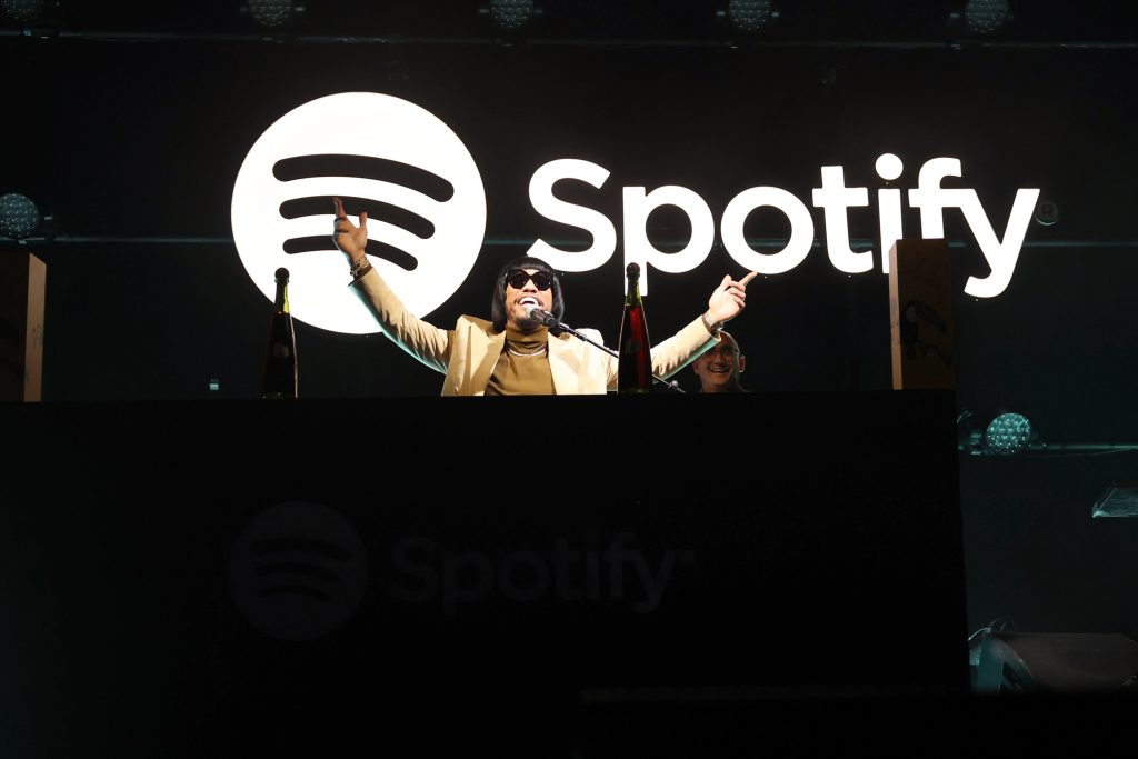 WEST HOLLYWOOD, CALIFORNIA - FEBRUARY 02: Anderson .Paak aka DJ Pee Wee performs onstage during Spotify's 2023 Best New Artist Party at Pacific Design Center on February 02, 2023 in West Hollywood, California. (Photo by Monica Schipper/Getty Images for Spotify)