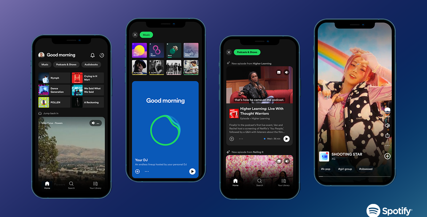 Spotify new Home Feed