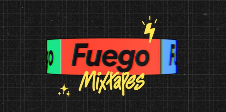 graphic cover art showing the logo of fuego mixtapes