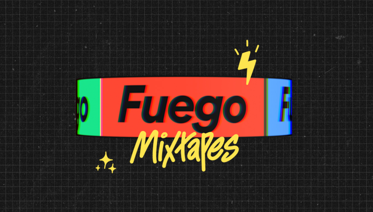 graphic cover art showing the logo of fuego mixtapes