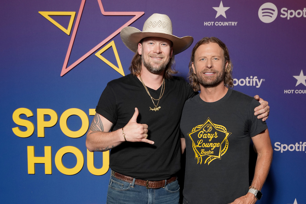 Brian Kelley and Dierks Bentley visit Spotify House during CMA Fest 2023