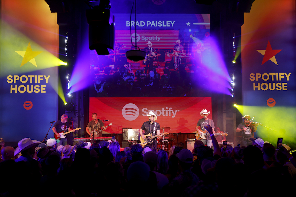 Brad Paisley performs onstage at Spotify House during CMA Fest 2023