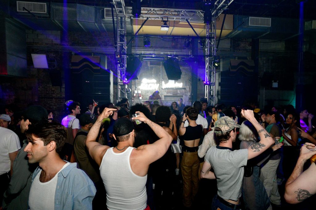 BROOKLYN, NEW YORK - JUNE 21: Guests attend the Interview Mag x Spotify GLOW Party at 3 Dollar Bill on June 21, 2023 in Brooklyn, New York. (Photo by Eugene Gologursky/Getty Images for Spotify )