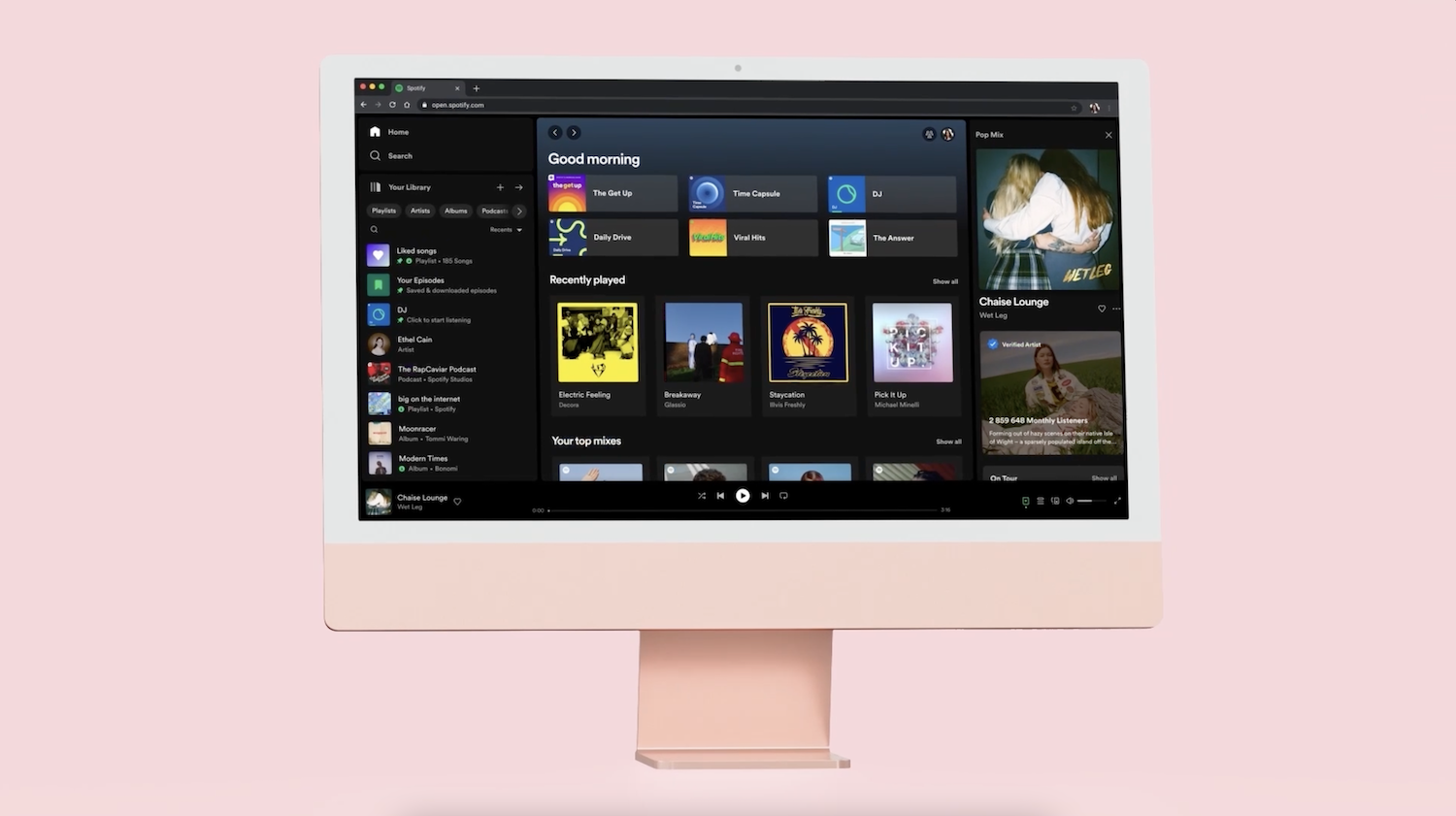 NewNowPlaying gives the Spotify app's Now Playing interface a cosmetic  facelift