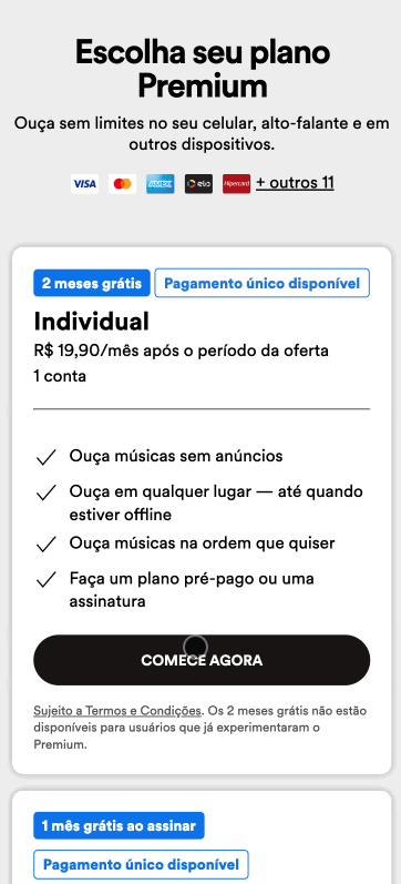 Como mudar de plano no Spotify