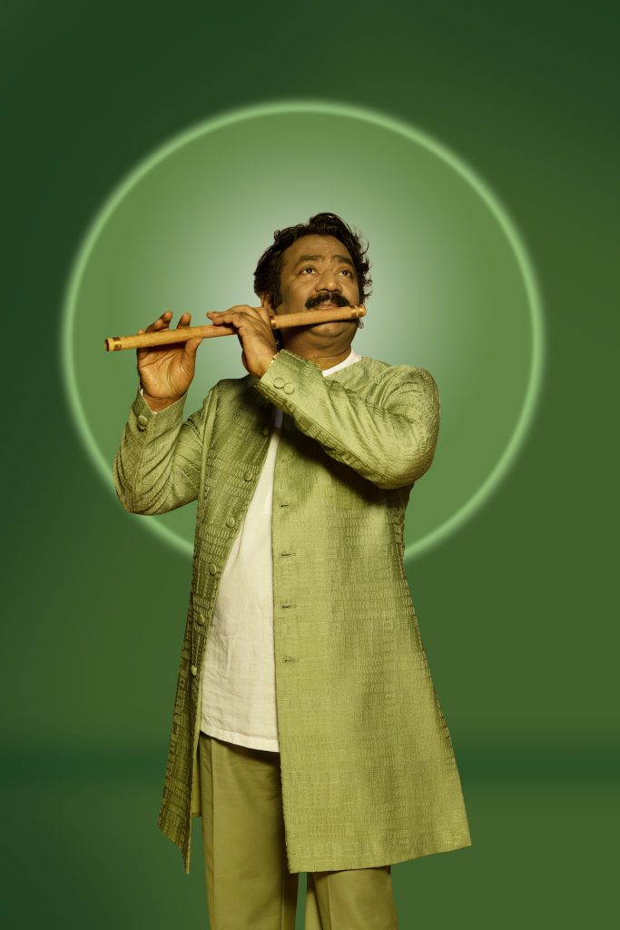 Naveen with flute