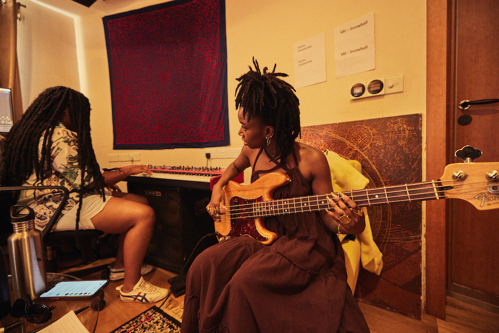 Msaki & Karun writing a song