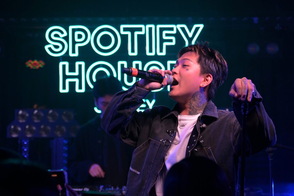 South Korean rapper, Huh, performs during the Hip Hop Artist Showcase & Party at Spotify House during SXSW Sydney on October 21, 2023 in Sydney, Australia. (Photo by James Gourley/Getty Images for Spotify)