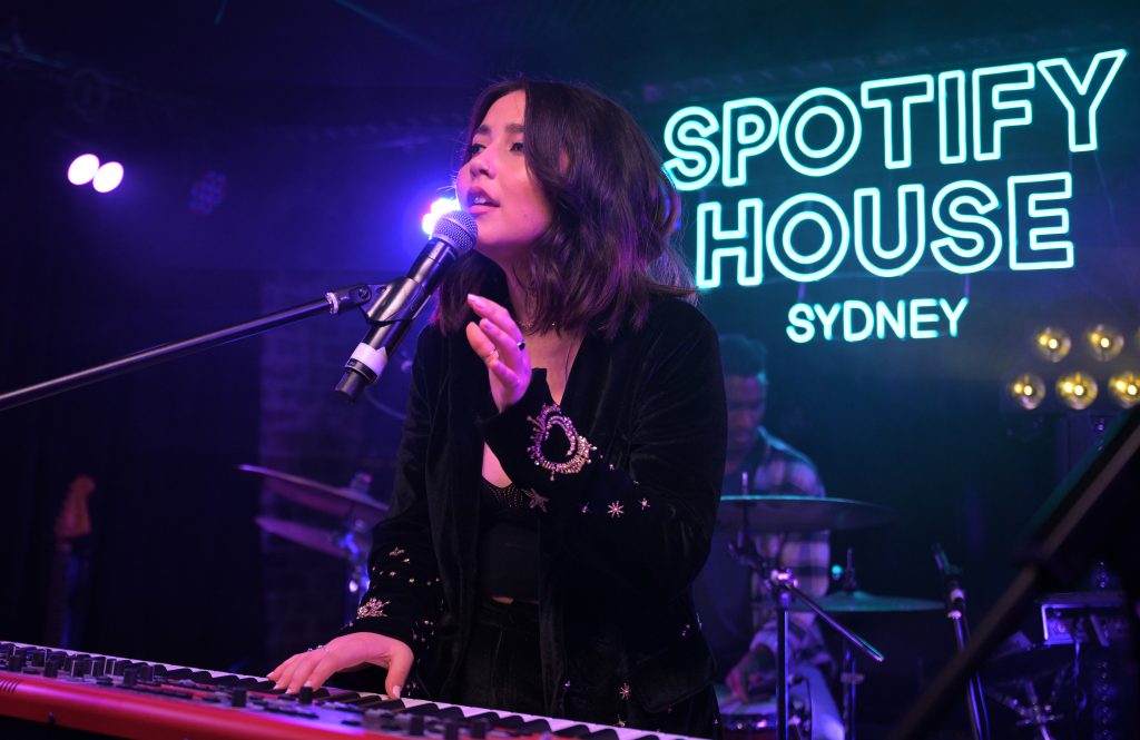 Australian indie-pop artist Jem Cassar-Daley performs during the EQUAL Artist Showcase & Party at Spotify House during SXSW Sydney on October 20, 2023 in Sydney, Australia. (Photo by James Gourley/Getty Images for Spotify)