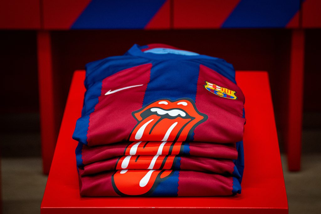 Spotify and FC Barcelona Team Up With The Rolling Stones on a Special El  Clásico Shirt, Merchandise Collection, and Matchday Playlist — Spotify