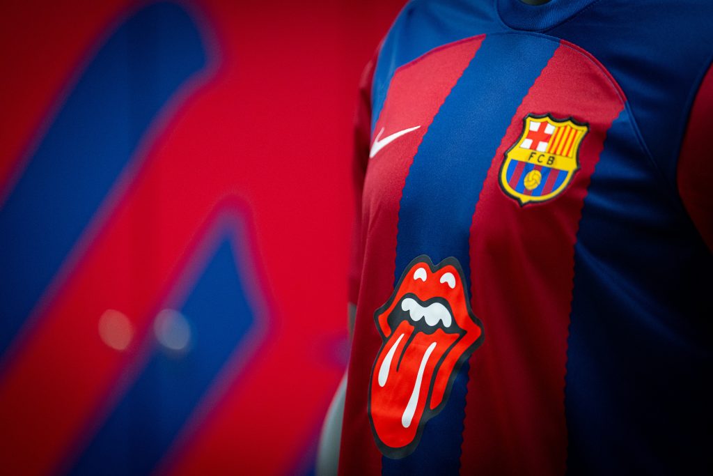 Spotify and FC Barcelona Team Up With The Rolling Stones on a Special El  Clásico Shirt, Merchandise Collection, and Matchday Playlist — Spotify