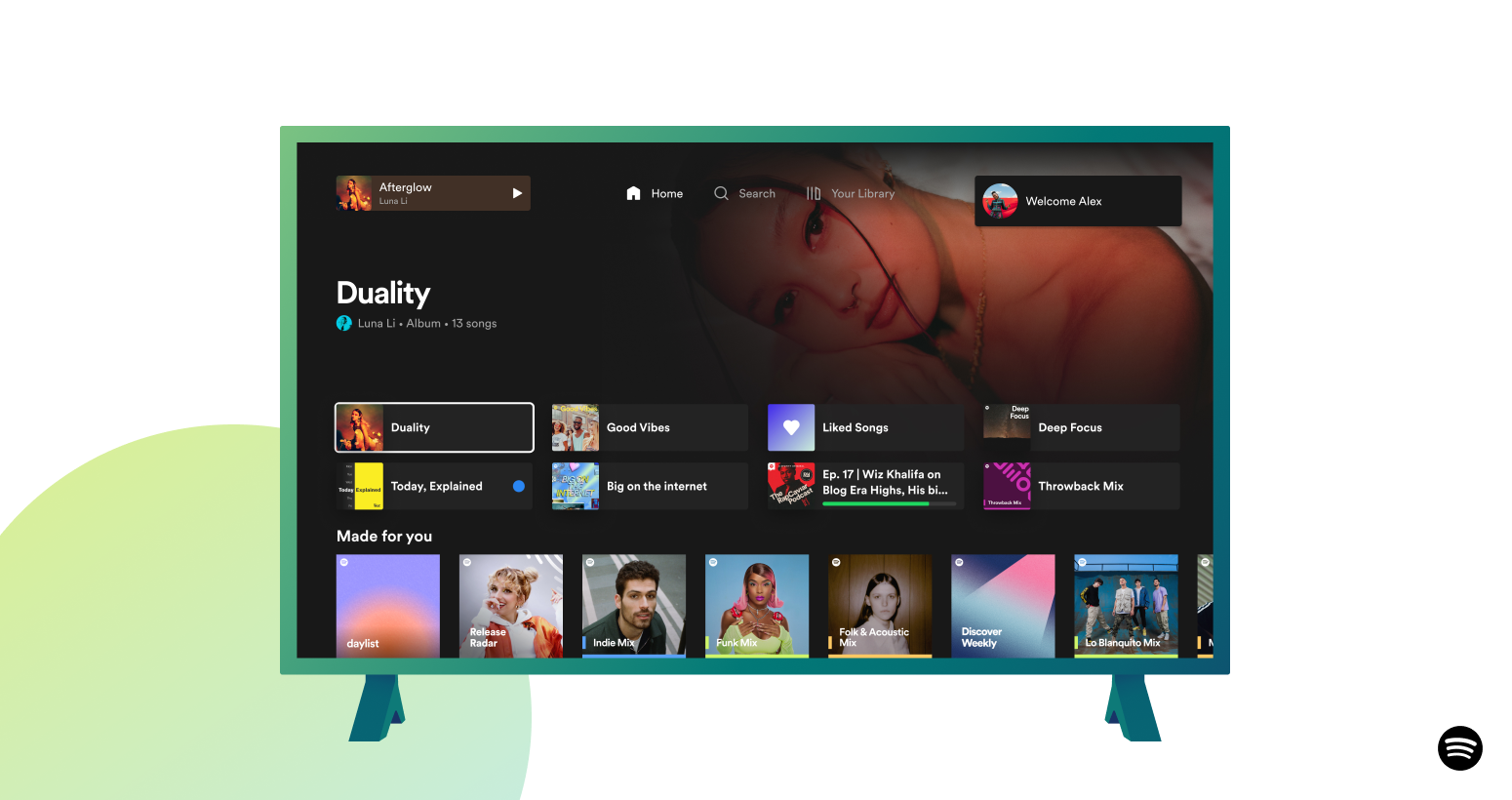 Find Your Favorite Audio More Easily With the Redesigned Spotify on TV  Experience — Spotify