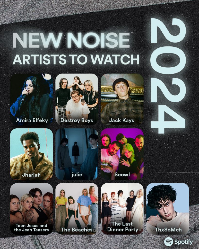 Soooo grateful to be included in @spotify's Pop Rising Artists To Watch of  2024 !! Thank you thank you 😭🖤 @todaystophits @spotify