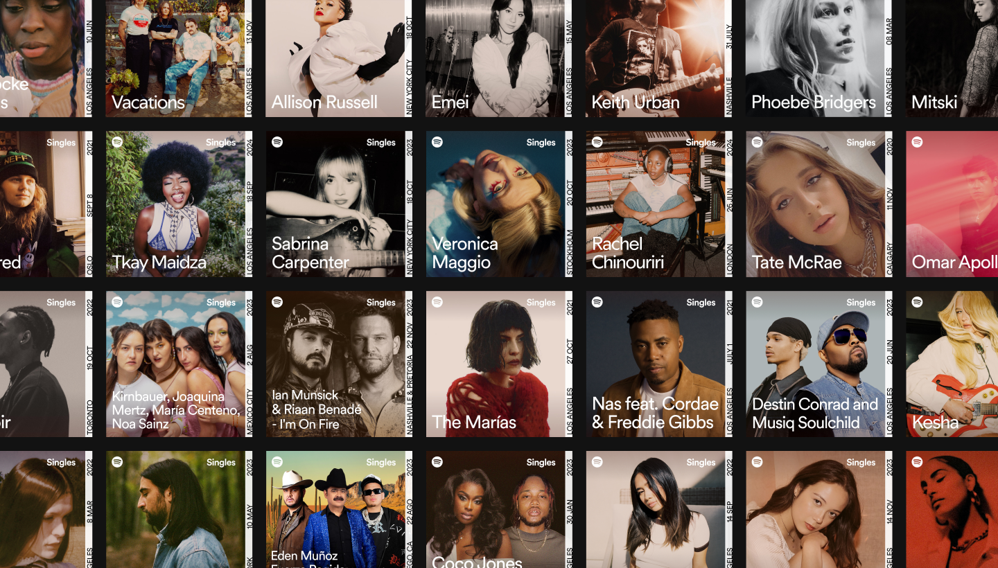 Spotify Singles Header