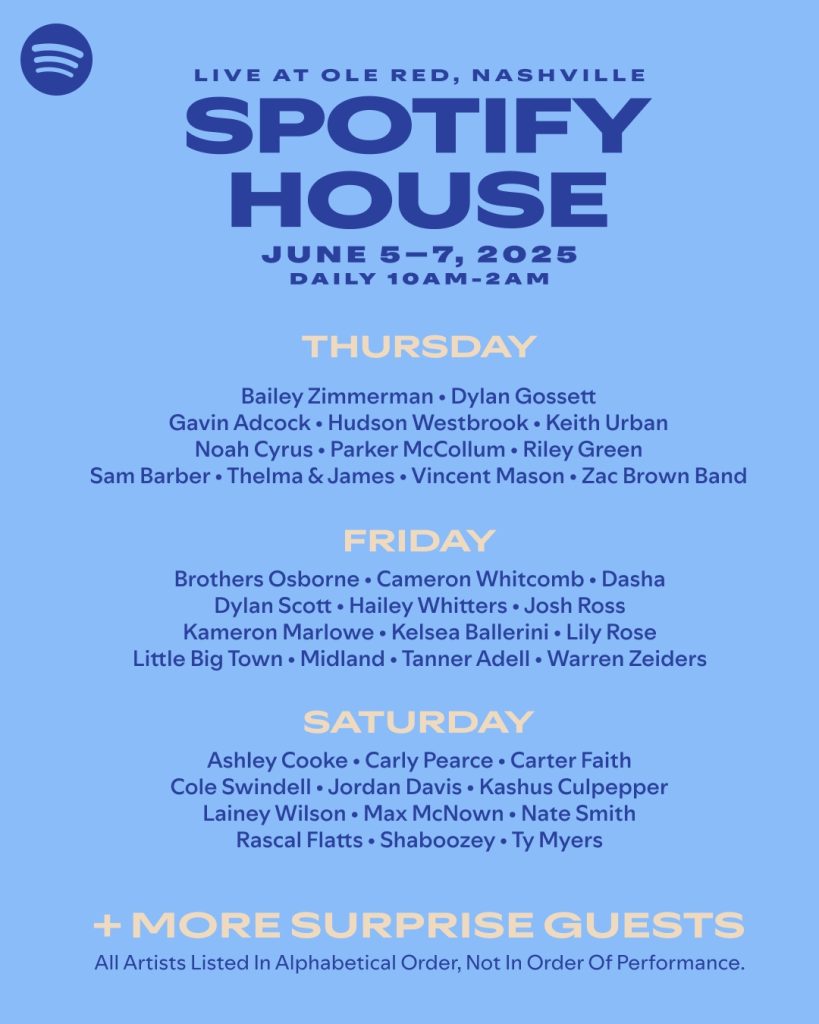 Spotify House at CMA Fest 2025