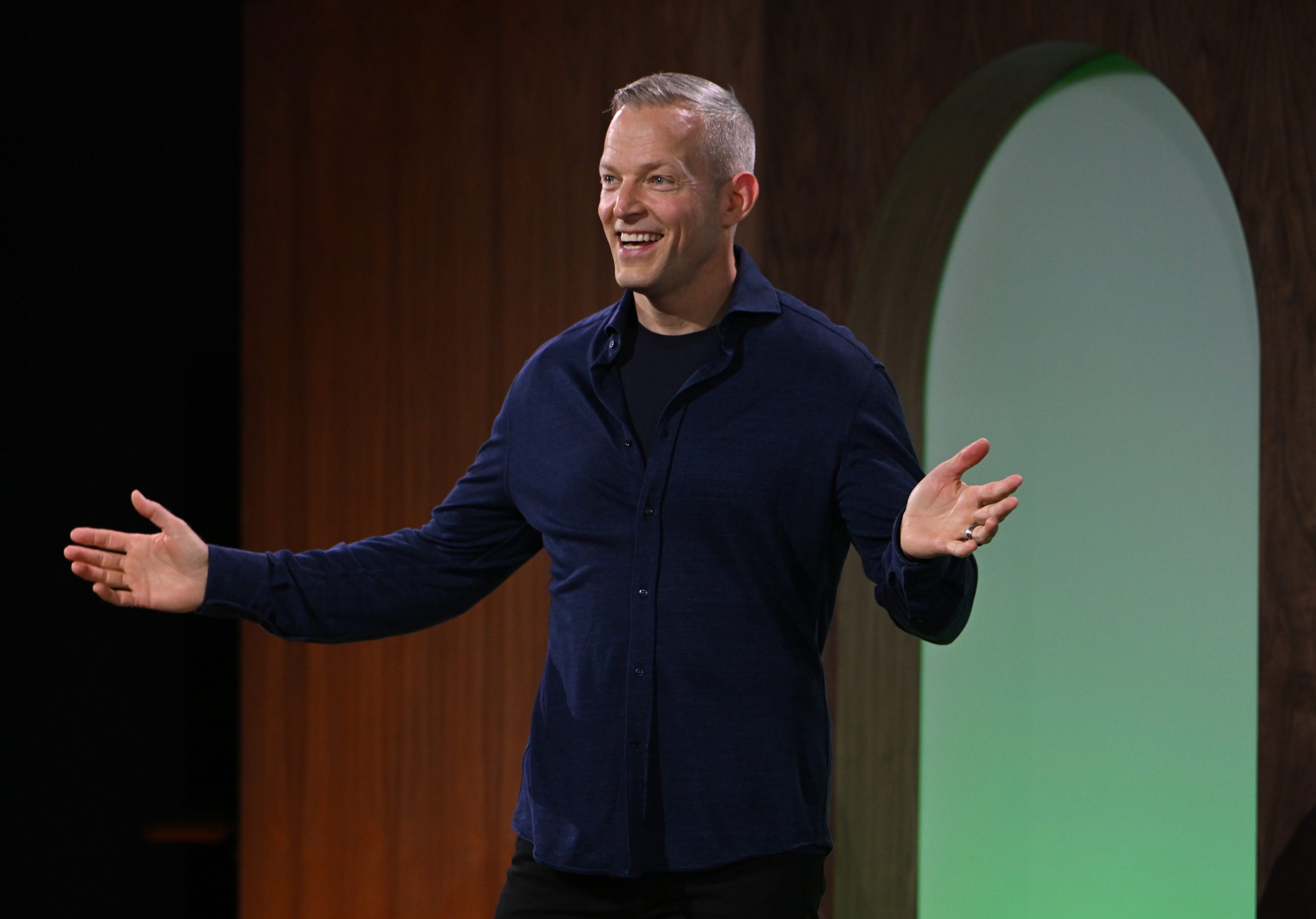 Gustav Söderström on stage at Spotify Investor Day 2026