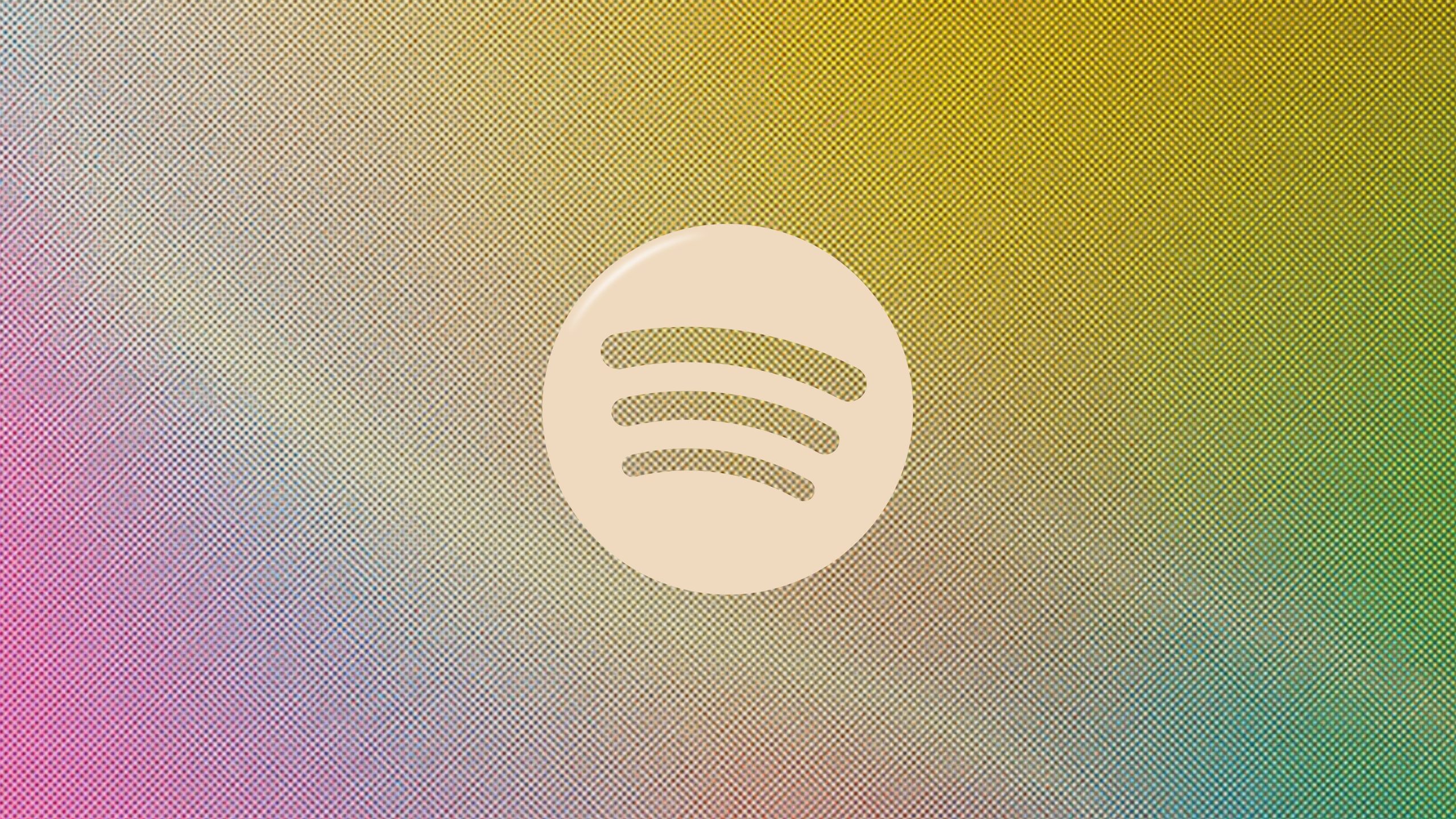 Colorful background with Spotify logo