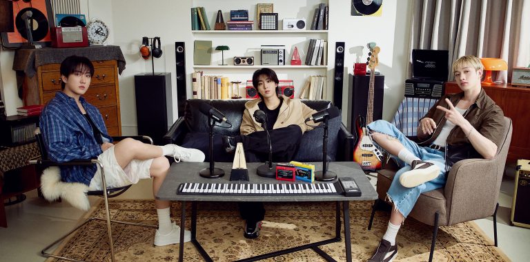 3RACHA members sitting in the studio