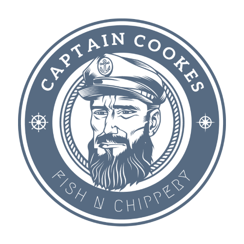 Offizielles Logo von Captain Cooks Casino mit maritimem Design