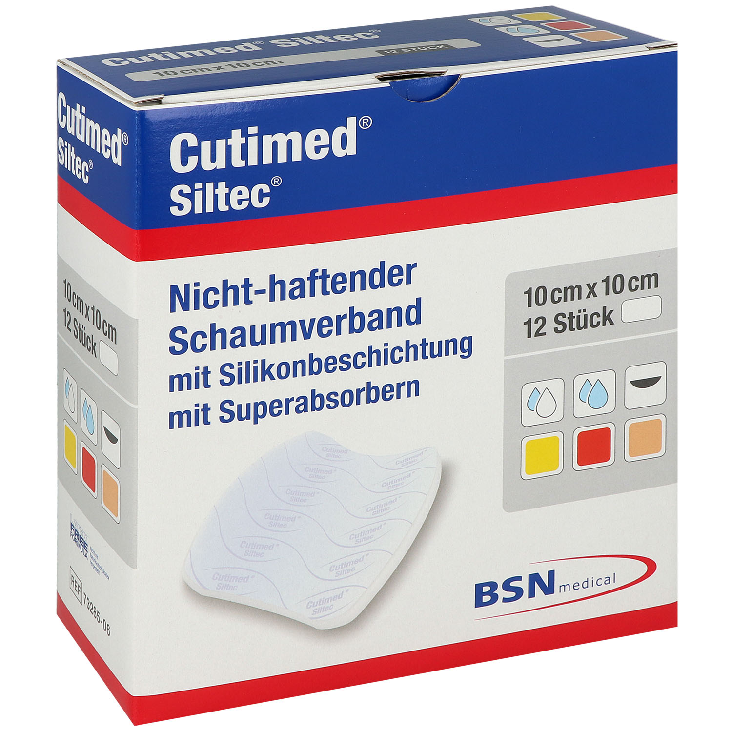Cutimed Siltec Silikon Schaumverband nicht haftend Cutimed Siltec Silikon Schaumverband nicht haftend