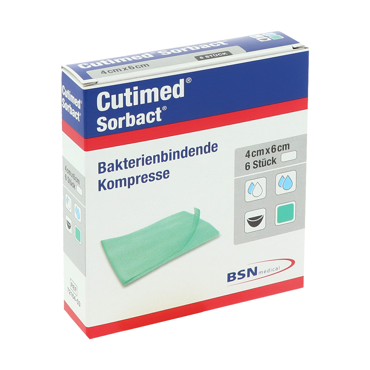 Cutimed Sorbact bakterienbindende Kompresse Cutimed Sorbact bakterienbindende Kompresse