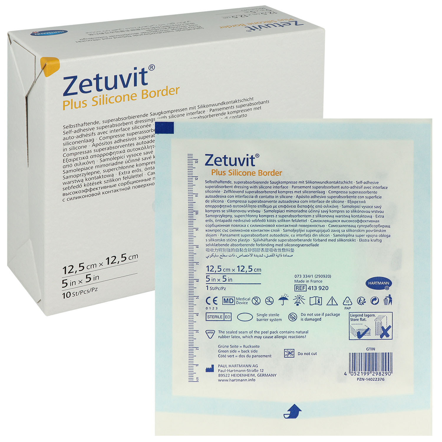 Zetuvit Plus Silicone Border steril Zetuvit Plus Silicone Border steril