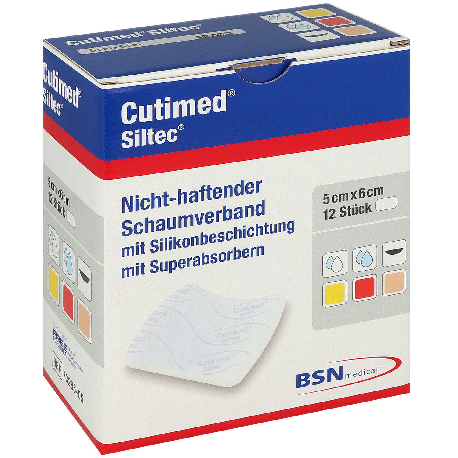 Cutimed Siltec Silikon Schaumverband nicht haftend Cutimed Siltec Silikon Schaumverband nicht haftend