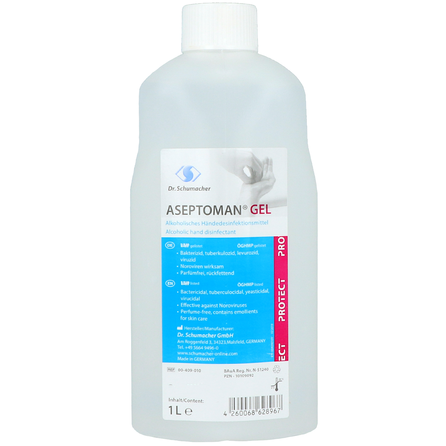 Aseptoman Gel, alkoholisches Händedesinfektionsmittel Aseptoman Gel, alkoholisches Händedesinfektionsmittel