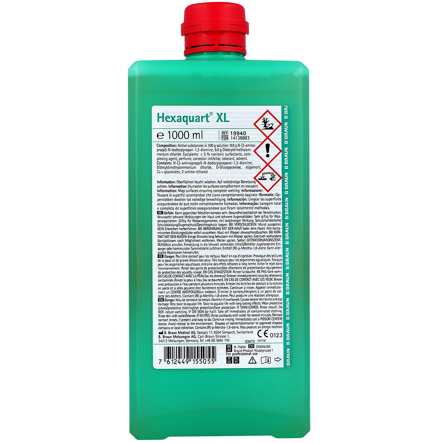 B.BRAUN Hexaquart XL Flächendesinfektionsmittel B.BRAUN Hexaquart XL Flächendesinfektionsmittel