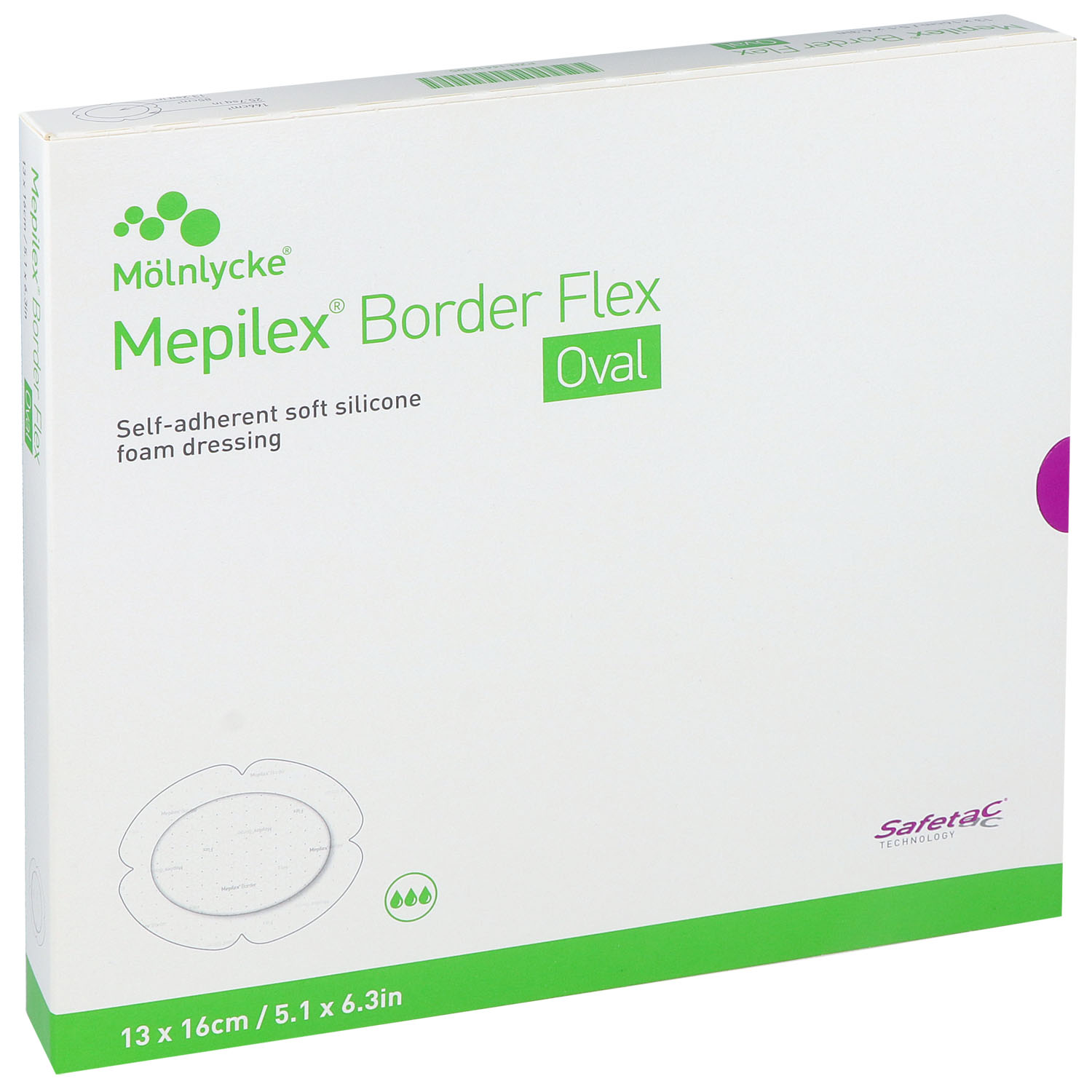 Mepilex Border Flex Oval haftend Schaumverband Mepilex Border Flex Oval haftend Schaumverband