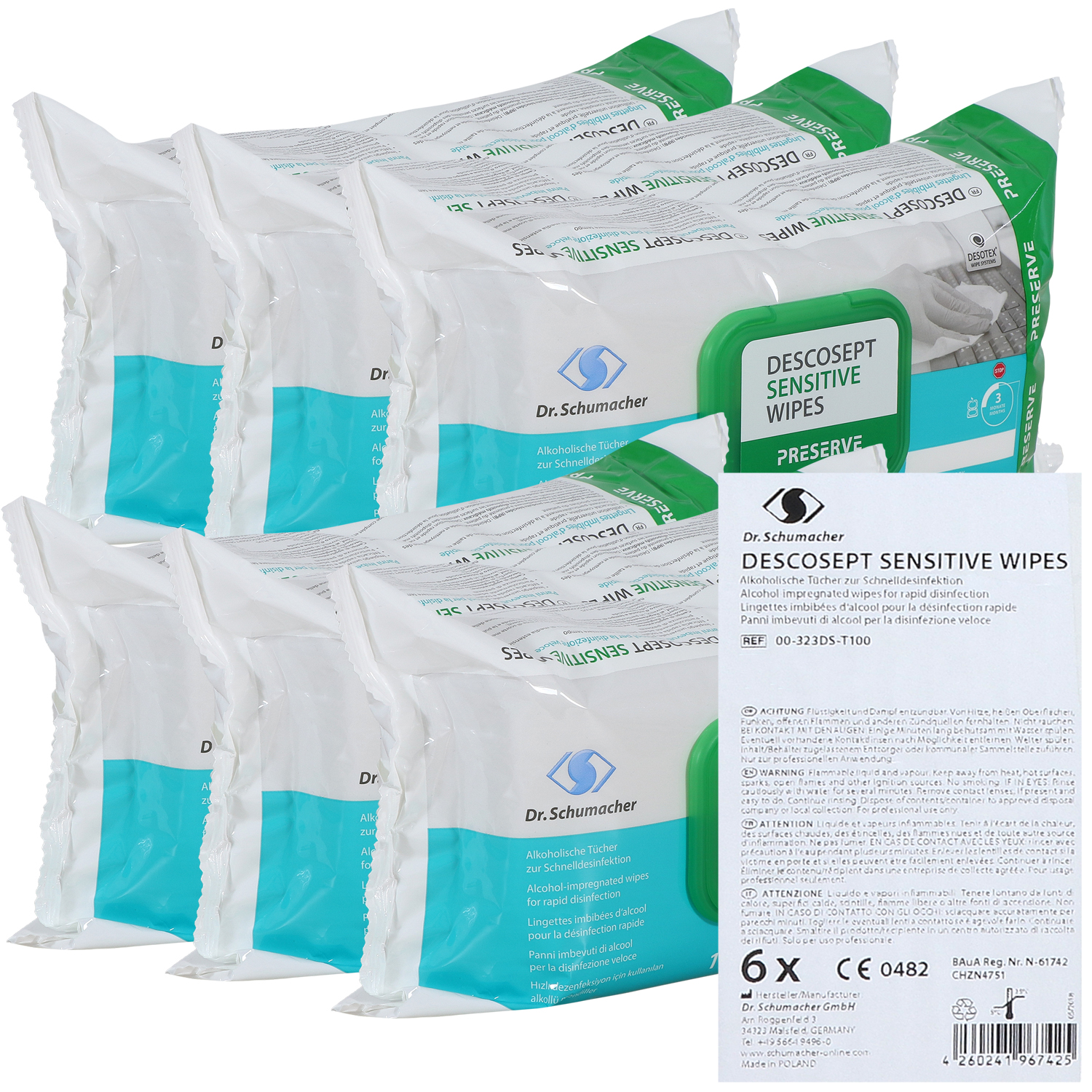 DESCOSEPT Sensitive Wipes DESCOSEPT Sensitive Wipes
