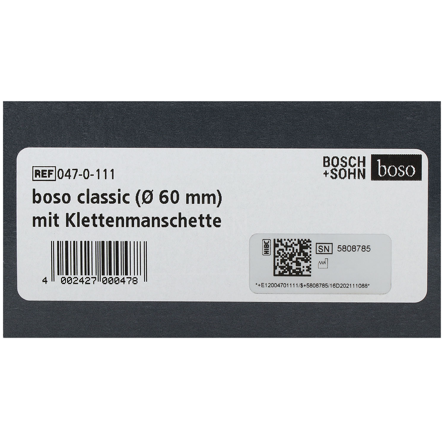 Blutdruckmessgerät BOSO classic Skala 60 mm 2-in-1-Schlauch-Technik, 1 Stück Blutdruckmessgerät BOSO classic Skala 60 mm 2-in-1-Schlauch-Technik, 1 Stück