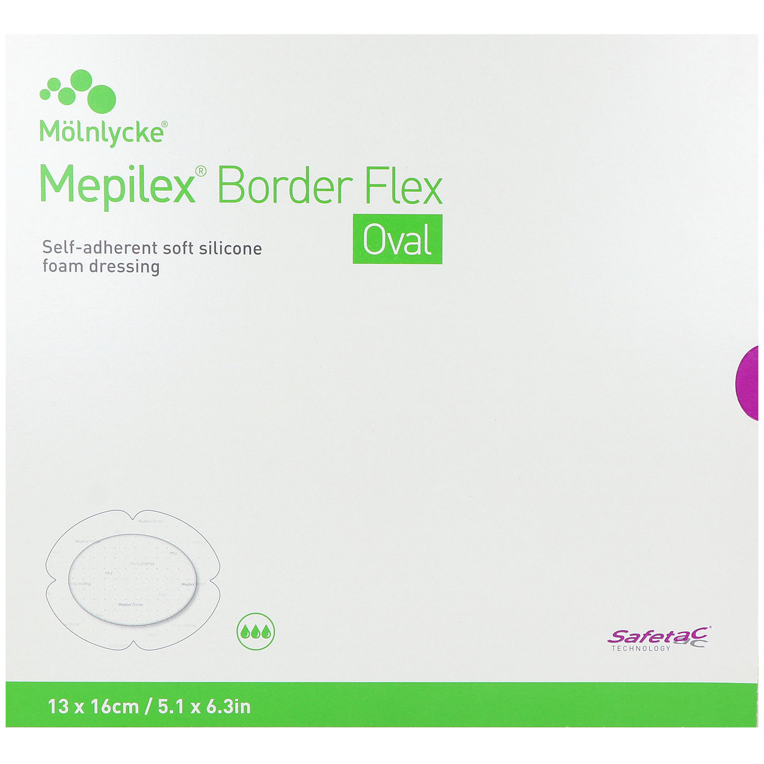Mepilex Border Flex Oval haftend Schaumverband Mepilex Border Flex Oval haftend Schaumverband