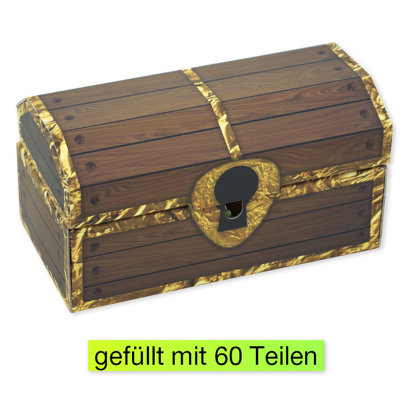 Geschenk-Schatztruhe mit Geschenken für den jungen Patienten, 60-tlg. Geschenk-Schatztruhe mit Geschenken für den jungen Patienten, 60-tlg.