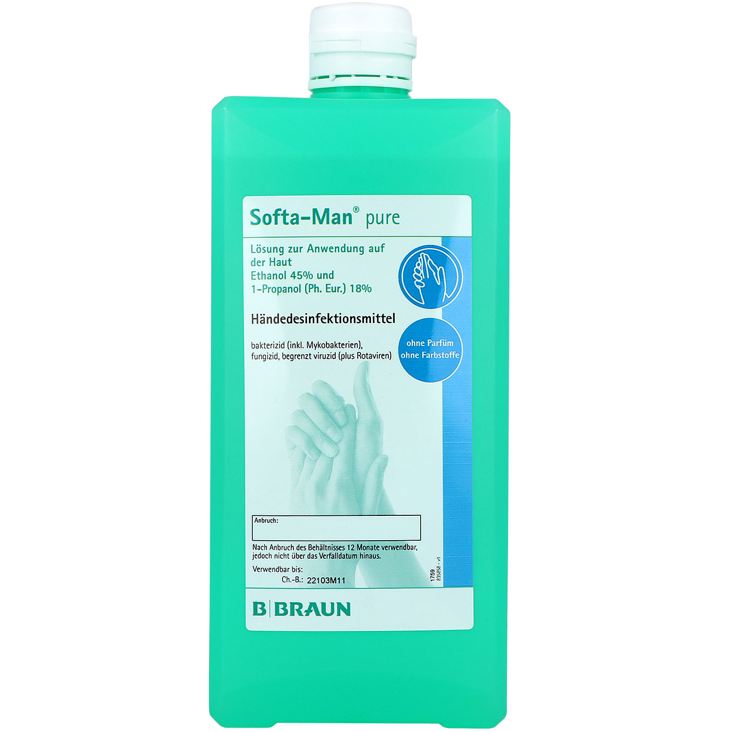 SOFTA MAN pure Händedesinfektionsmittel SOFTA MAN pure Händedesinfektionsmittel