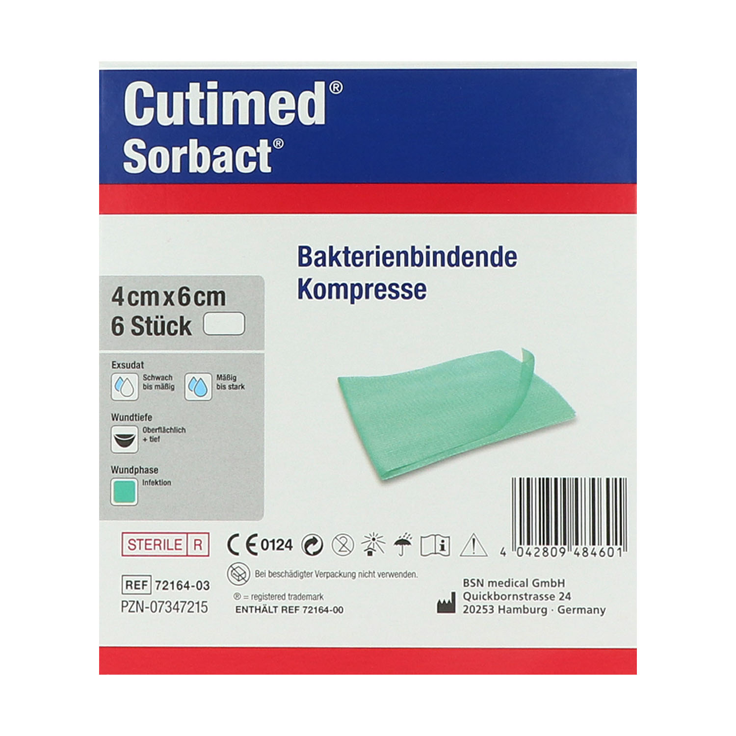 Cutimed Sorbact bakterienbindende Kompresse Cutimed Sorbact bakterienbindende Kompresse