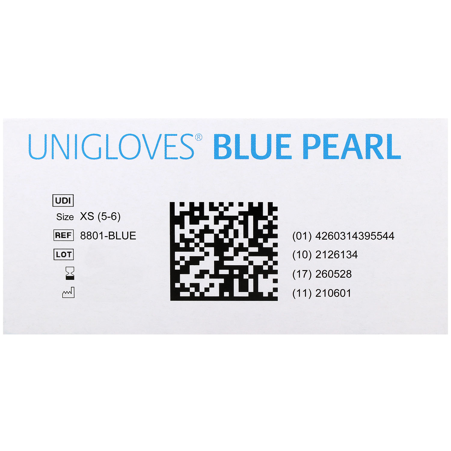 Unigloves BLUE PEARL Nitrilhandschuhe, puderfrei, blau Unigloves BLUE PEARL Nitrilhandschuhe, puderfrei, blau